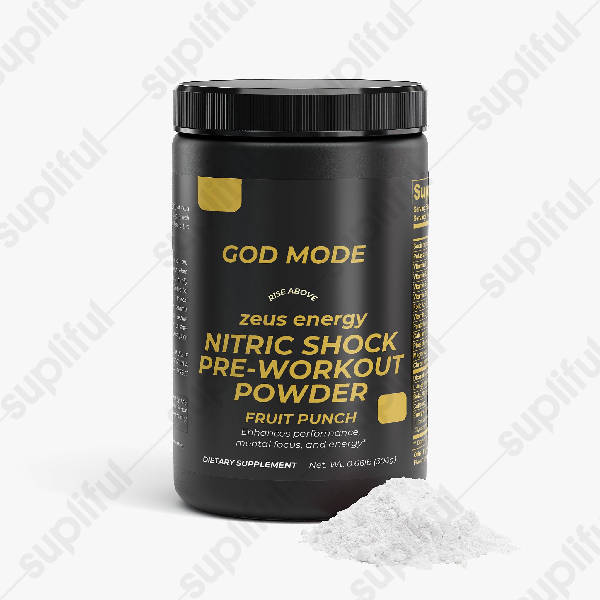 Nitric Shock Pre-Workout Powder (Fruit Punch)